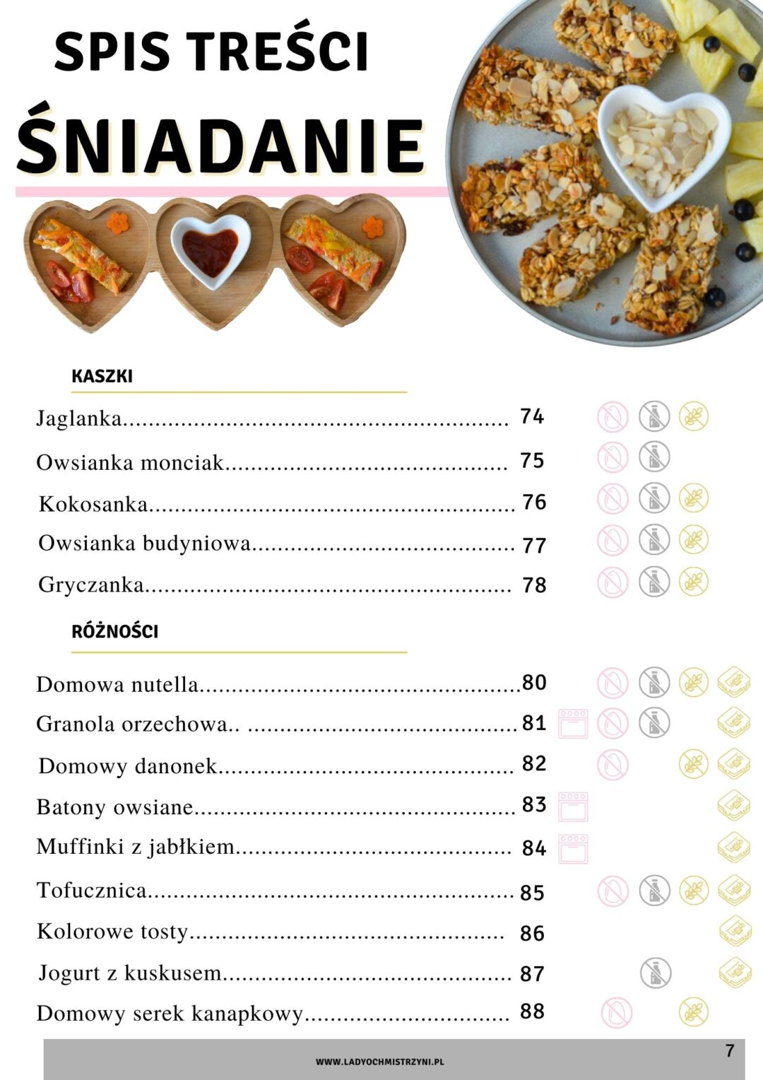 śniadania ladyochmistrzyni spis treści