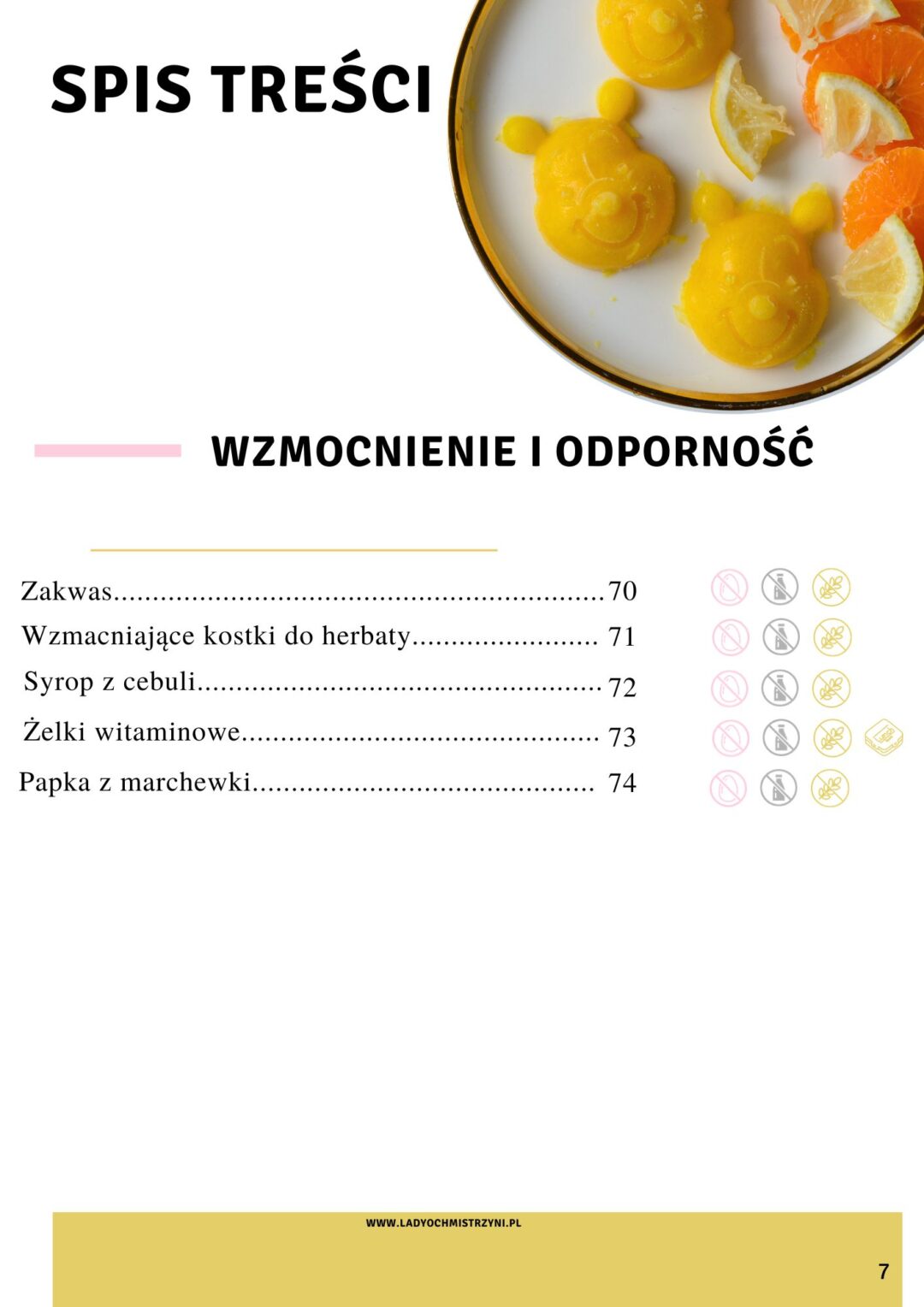 spis treści ebook jesień